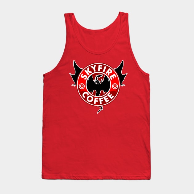 Skyfire Coffee Tank Top by DorkTales